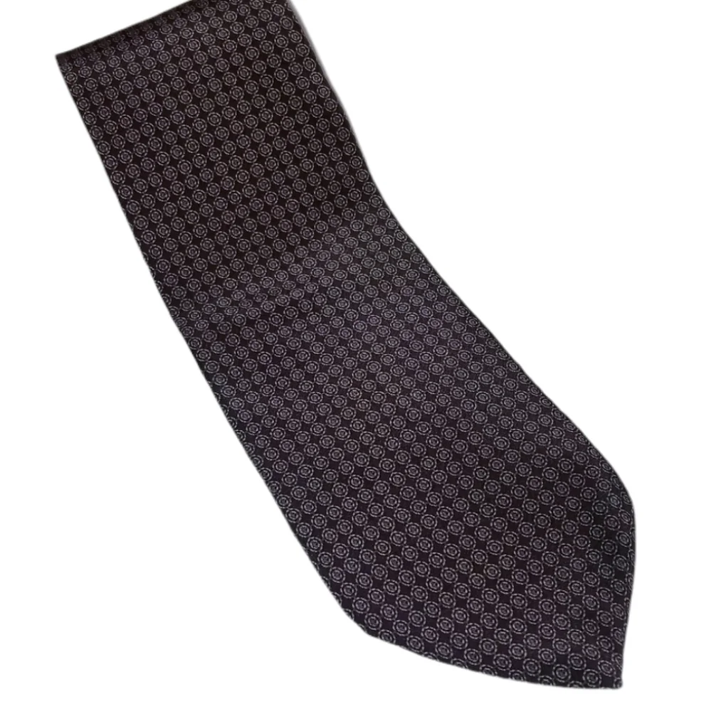 Kenneth Cole Men's Tie Brown Black Shades Made in the USA